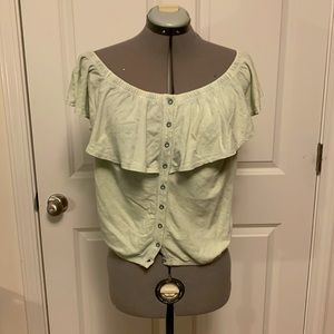Green Strapless Top by We the Free/Free People